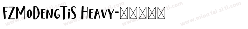 FZMoDengTiS Heavy字体转换